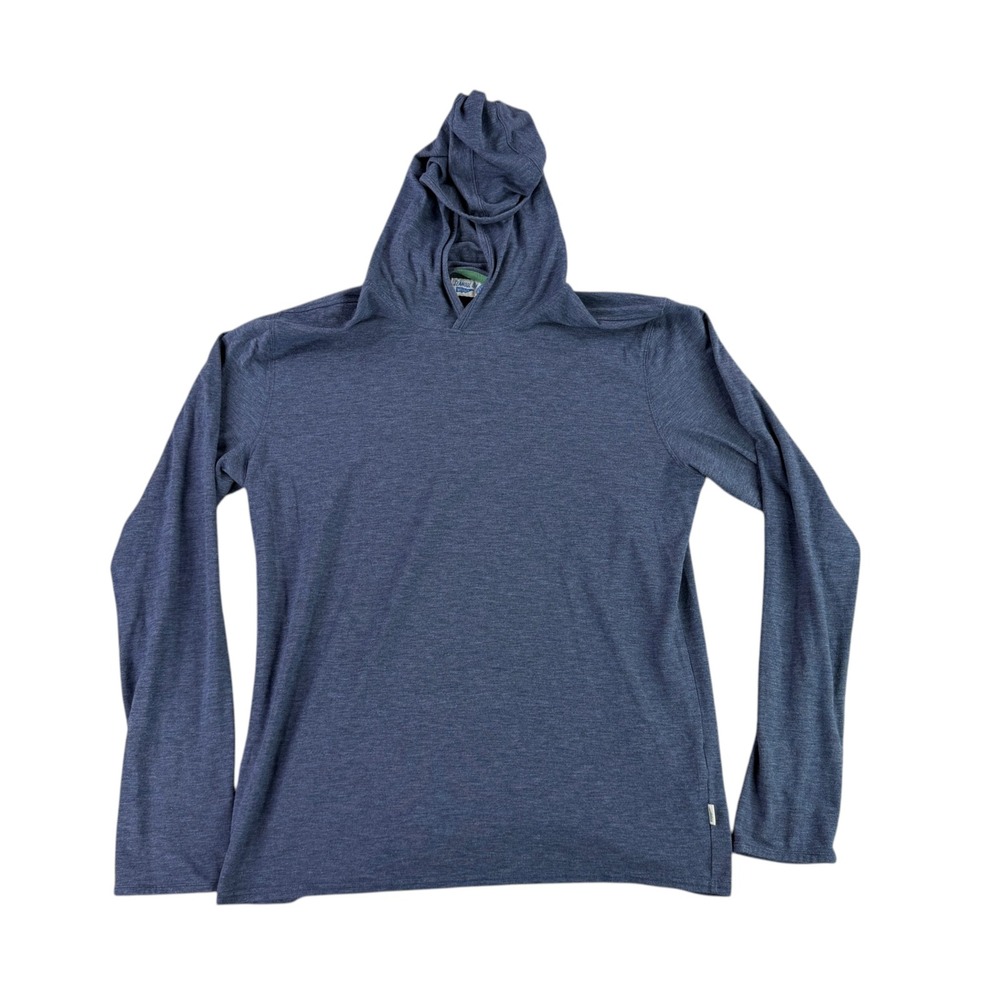 Wellen Seawool Hoodie Men M Blue Long Sleeve Lightweight Pullover Huckberry